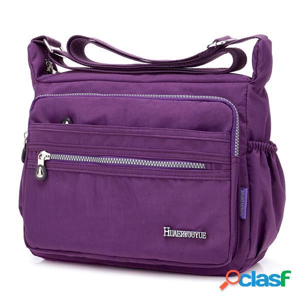 Nylon Crossbody de peso leve impermeável Bolsa para