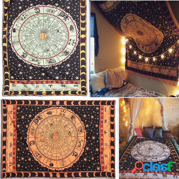 Ombre Star Indian Mandala Wall Hanging Tapestry Blanket