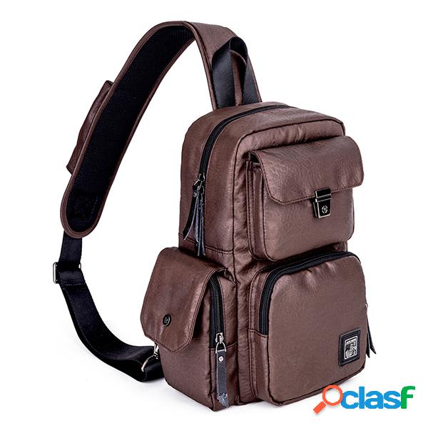 Ombro de Oxford Bolsa peito de estudante de esportes ao ar