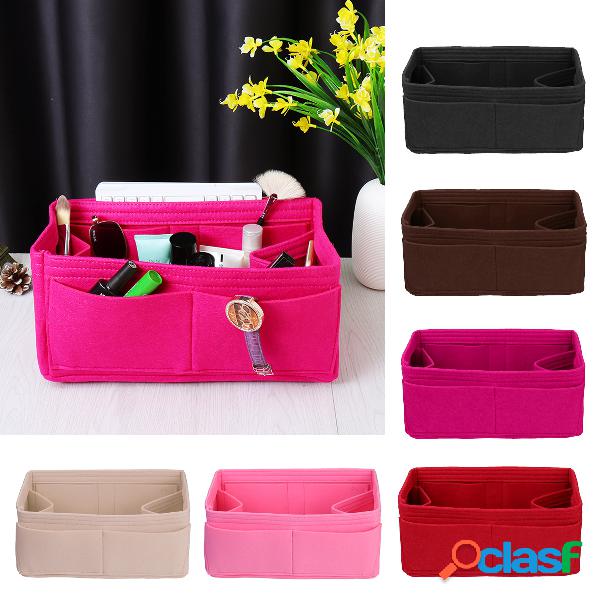 Organizador de feltro Multi bolso forro Bolsa