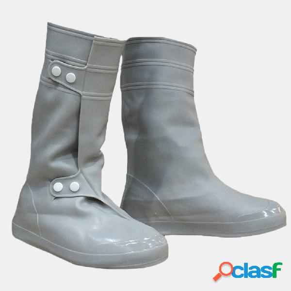 PVC Mulheres Man Rain Shoes Cobrir impermeável