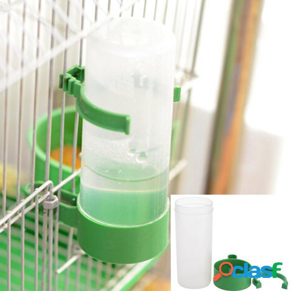 Parrot Drinker Feeder Watering Plastic With Clip Para Bird