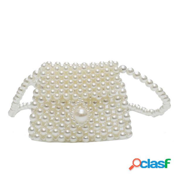 Pearl Handmade Evening Bolsa Crossbody Bolsa Para Mulheres