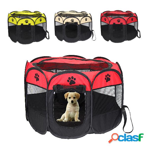 Pet Dog Cat Tent Playpen Exercício Play Pen Soft Fence Cage