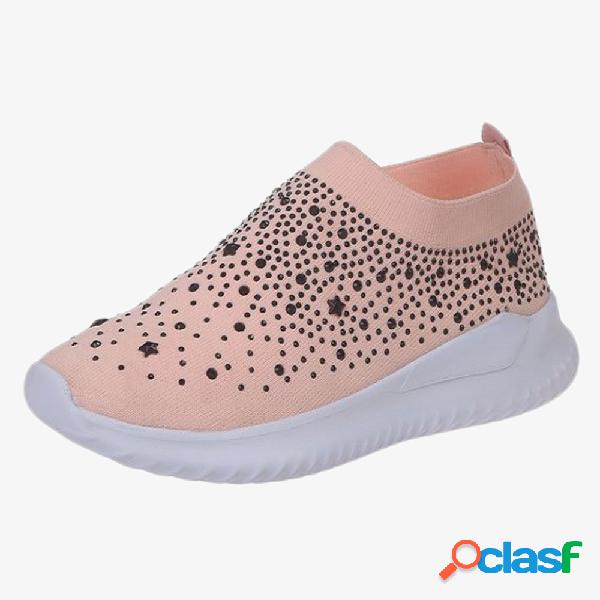 Plus Tamanho Mulheres Casual Ourdoor lantejoulas malha