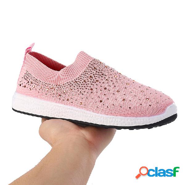 Plus Tamanho Mulheres Sports Toe Round Mesh respirável