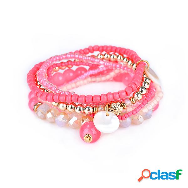 Pulseira De Mulheres De Bohemia Pulseira De Beias De Cristal