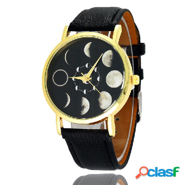 Relógio Romântico de Quartzo Modelo de Lua Pulseira de