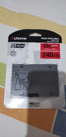 SSD Kingston A400, 240GB, SATA, Leitura 500MB/s, Gravação