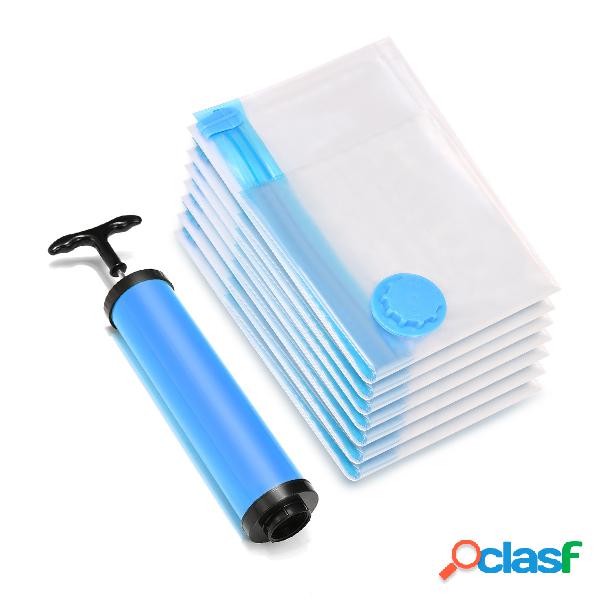 Sacos de compressão do vácuo do vestuário 7PCS com a