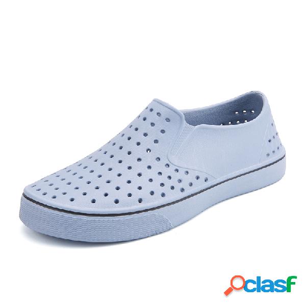 Sapatos de jardim de água de pouco peso homens Hole praia