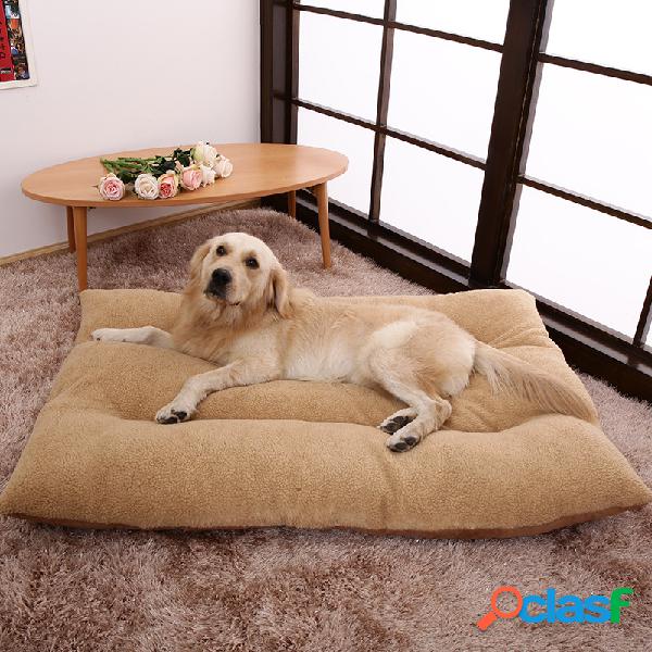 Shearling Velvet Suede Pet Cama Dormir Almofada Mat Inverno