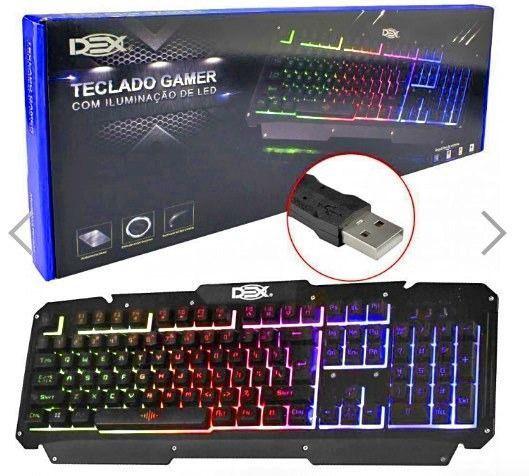 Teclado Usb Gamer Luminoso Semi Mecanico - Dex Ltk-025 -