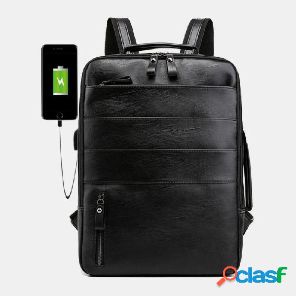USB que carrega a grande capacidade Waterproof Laptop Bolsa