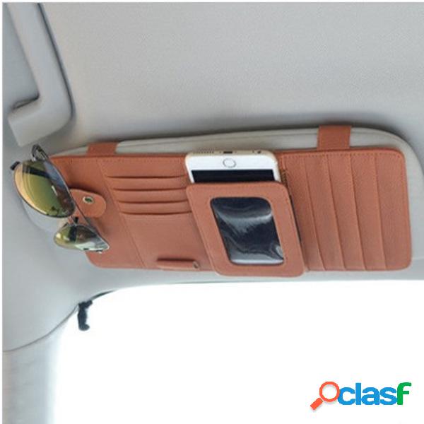 Universal Multi-function Car Sun Visor CD Clip Card Bolsa de