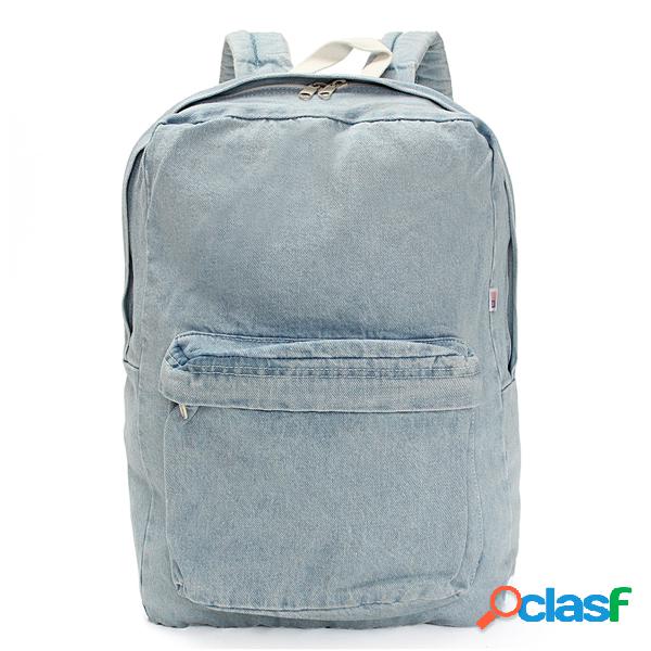 Vintage Denim Backpack Outdoor School Casual Travel Bags
