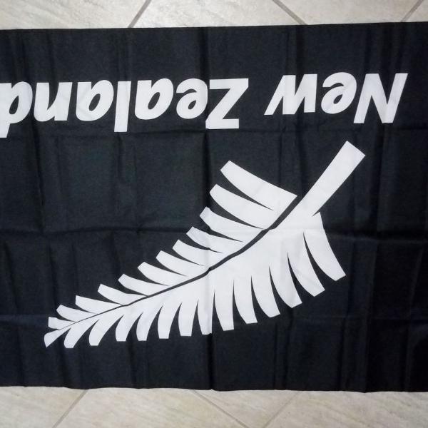 bandeira grande nova zelandia rugby all blacks -novo