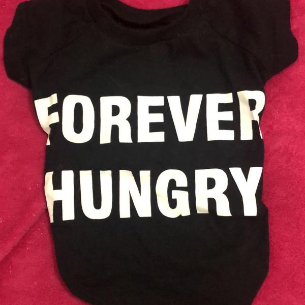 camiseta pet! forever hungry