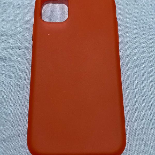 capa iphone 11 - vermelha anti-impacto