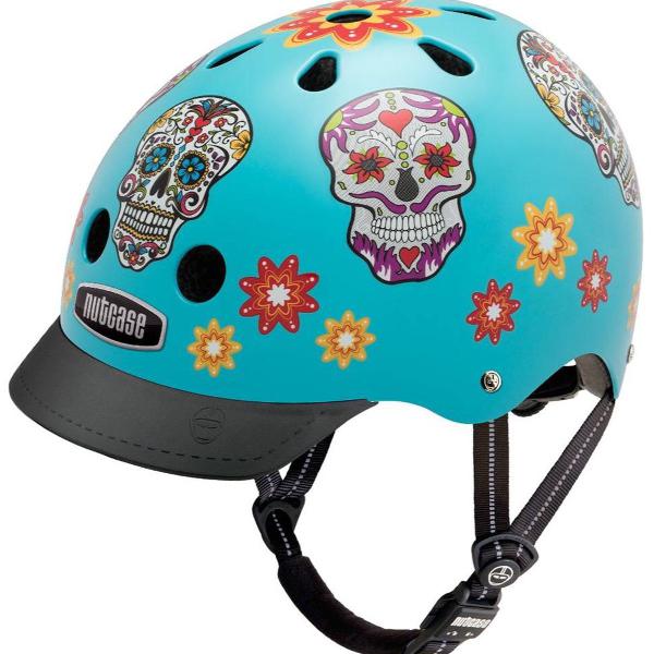 capacete bike nutcase caveira mexicana