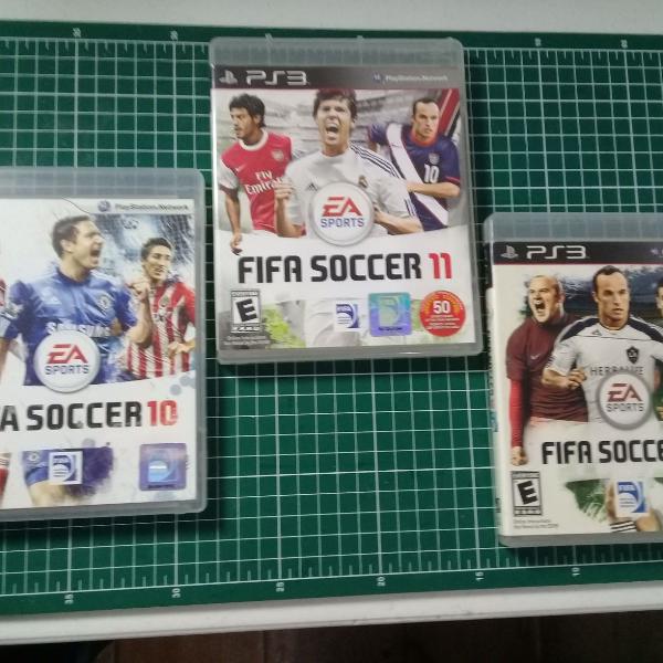 kit - 3 jogos ps3 - fifa soccer 2010 + fifa soccer 2011 +