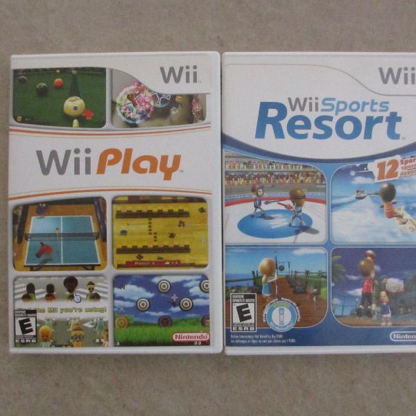 kit jogos wii play e sports resort