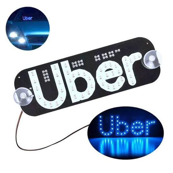 letreiro luminoso para uber 12v