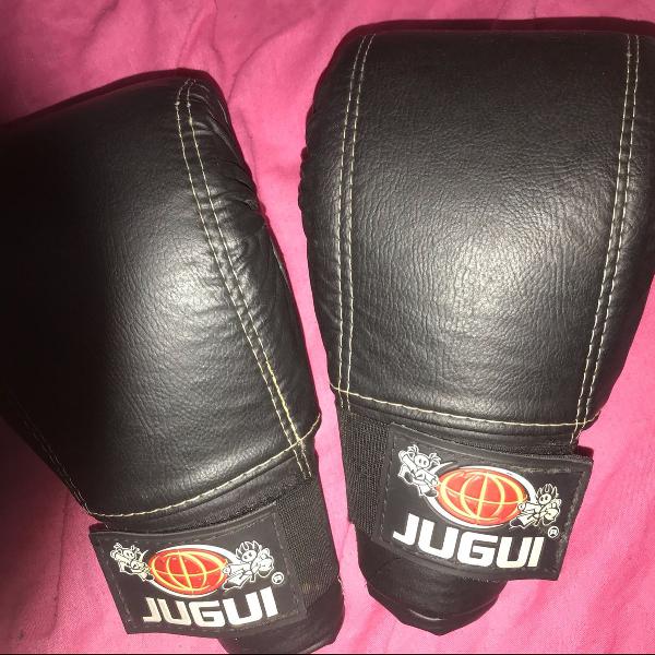 luvas de boxe pretas jugui