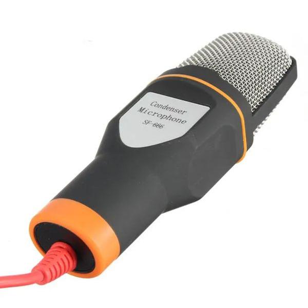 microfone condensador com tripe para gravaçao profissional