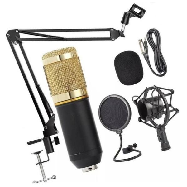 microfone de estúdio condensador