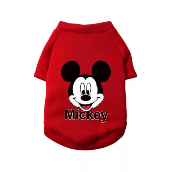 roupa camiseta para pet, cachorro ou gato mickey