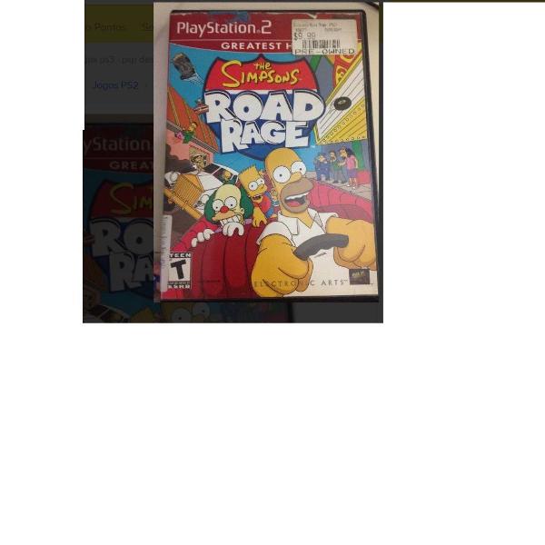 the simpsons road rage mídia física playstation 2 r$135