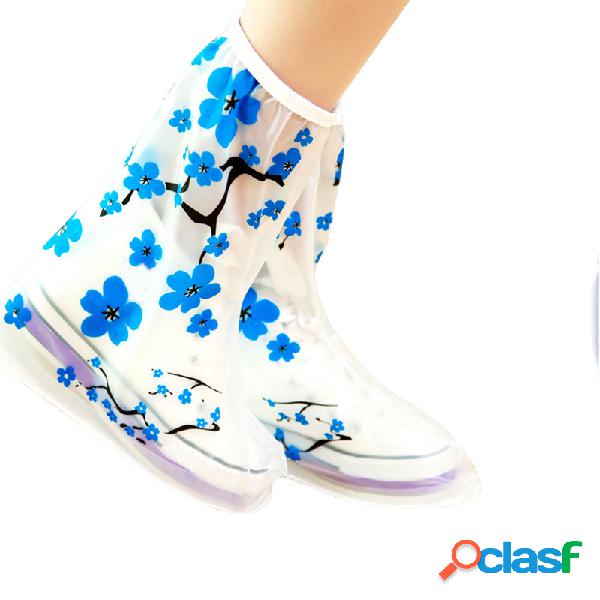 1 Par PVC Reutilizável Chuva Sapato Cobre Botas