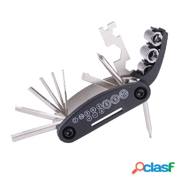 16 em 1 Kit de Ferramentas de Reparo Da Bicicleta