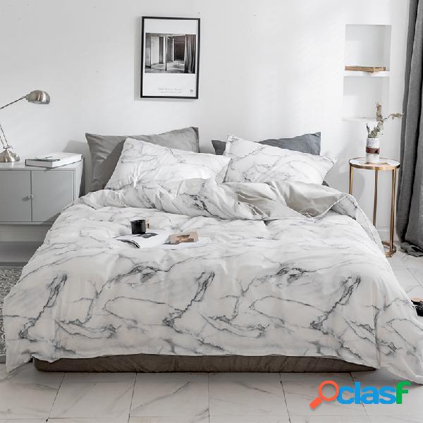 4 Pcs 100% Algodão Conjunto de Cama Reativa Impressão