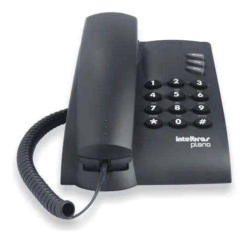 Aparelho Telefone Fixo Com Fio Intelbras Pleno Preto