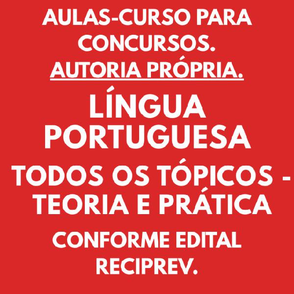 Aula Curso Para Concursos Língua Portuguesa Todos os
