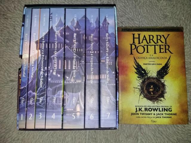 Box /Coleção semi-novos de livros Harry Potter (os 7