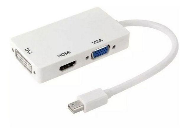 Cabo Adaptador Mac Thunderbolt/mini Displayport 3x1 Hdmi Vga