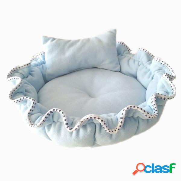 Cama macia do algodão da cama da abóbora do gato do cão