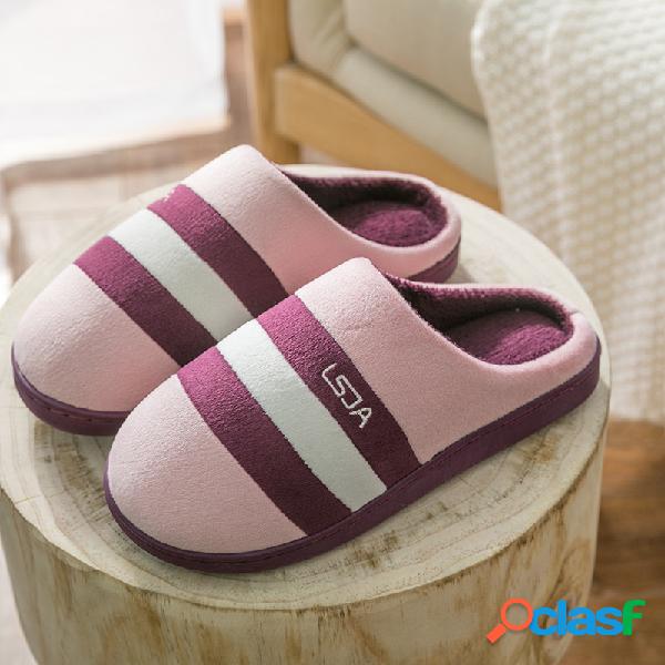 Chinelos casuais sem encosto lisos casuais com listra