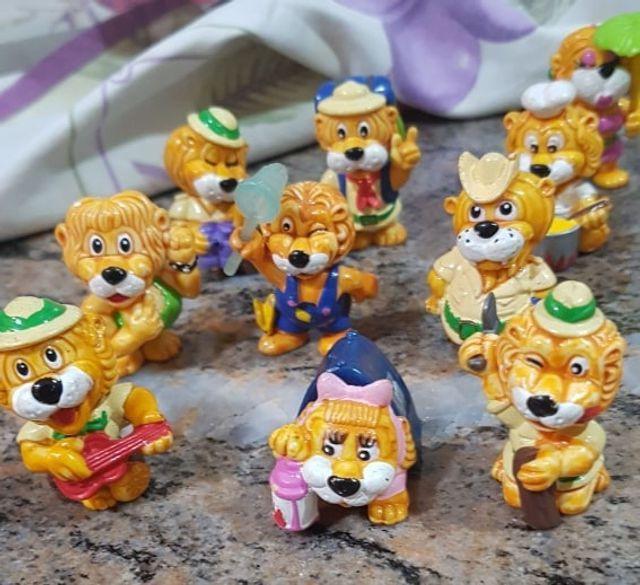 Coleção Completa Kinder Ovo Leão Anos 90,miniaturas