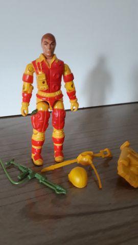 Comandos Ação Estrela Lança Chamas 100% Gijoe 1986 raro