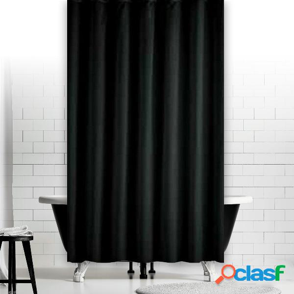 Cortina de janela de chuveiro preto impermeável Banheiro