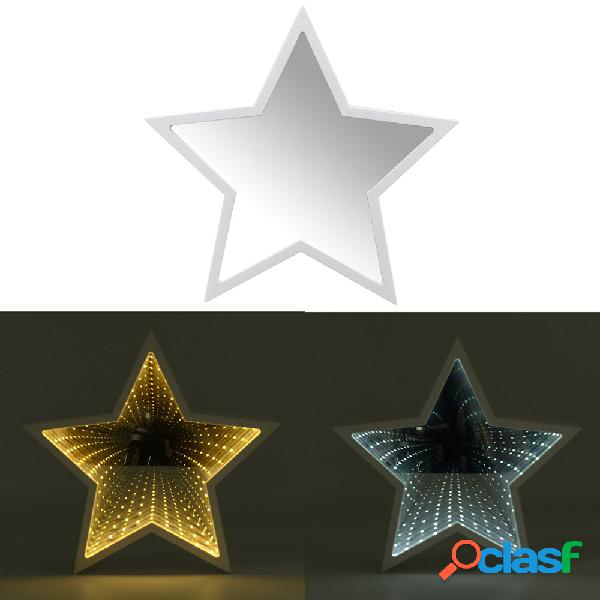 Criativo bonito da estrela do espelho da lâmpada LED Túnel