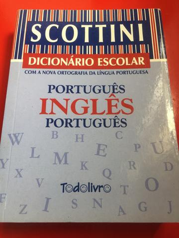 Dicionário inglês novo Scottini apenas R$19.00