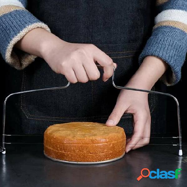 Divisor de pão Bakeware Double Line Cake Layerer
