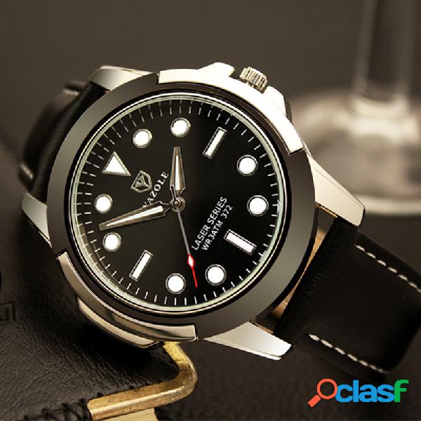 Esporte Estilo Homens Luminous Quart Assista Waterproof
