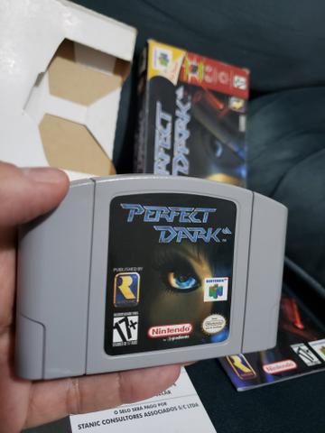 Fita 64 Perfect Dark Nintendo Antiga Relíquia