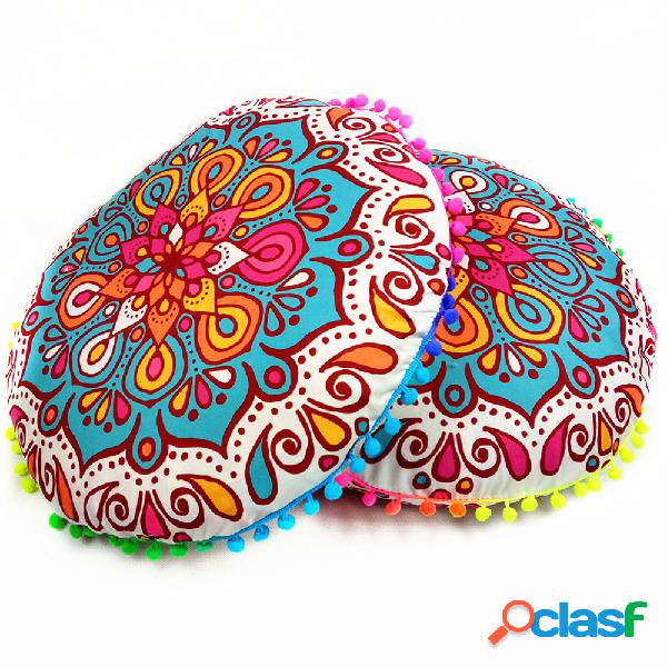 Gradiente Bohemian Mandala Floral Rodada Assento Capa de